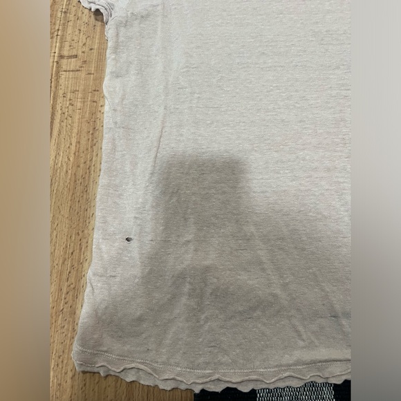 Frame distressed linen beige tee - Picture 10 of 11